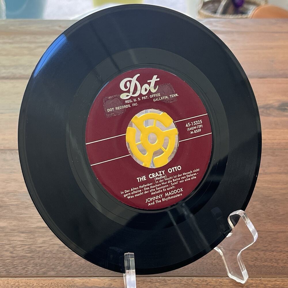 Johnny Maddox The Crazy Otto Medley Humoresque 45rpm 7" 1955 Dot Records 4515325